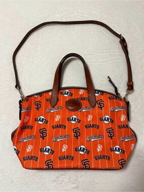 Dooney & Bourke San Francisco Giants Orange Tote with Brown Trim